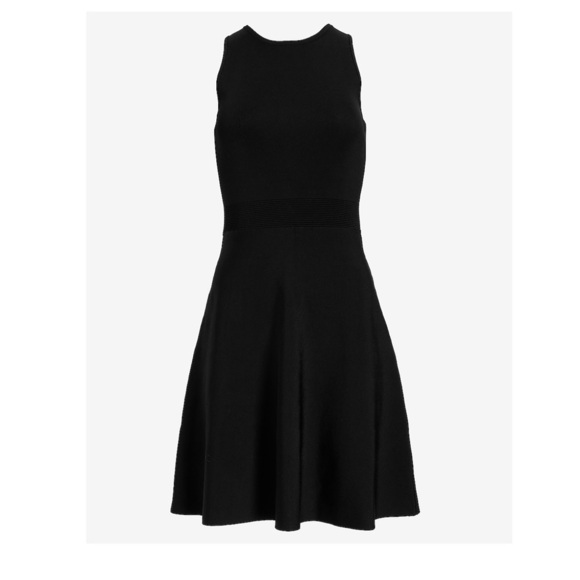 EXPRESS Sleeveless Fit & Flare Sweater Dress - Picture 9 of 11